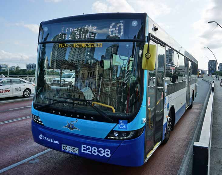 Brisbane Transport Volvo B8RLE Volgren Optimus E2838 City Glider